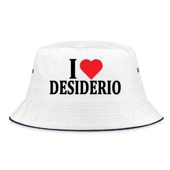 T-shirt J’adore Desire t-shirt idée cadeau - Bob - blanc/marine - Devant