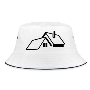 Logo transparent de la maison - Bob - blanc/marine - Devant