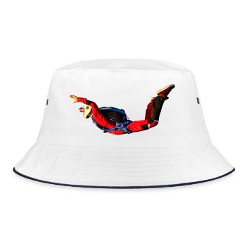 Skydiver - Bucket Hat - Weiß/Navy - Vorne