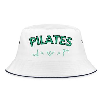 Pilates Différentes positions - Bob - blanc/marine - Devant