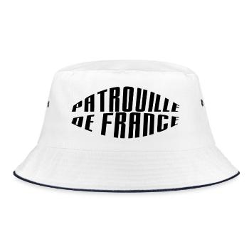 Patrouille de France texte noir - Bob - blanc/marine - Devant