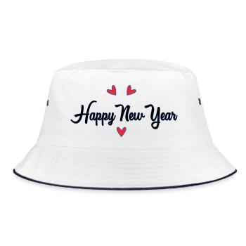 HAPPY NEW YEAR - Bob - blanc/marine - Devant