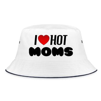 J’adore les mamans sexy - Bob - blanc/marine - Devant
