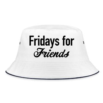 Fridays for friends - Bucket Hat - white/navy - Front