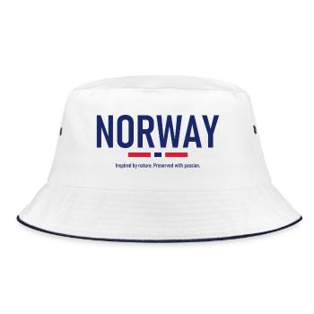 Norvège - Norvège - Norvège - Drapeau - Scandinavie - Bob - blanc/marine - Devant