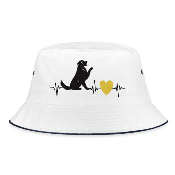 Cœur d’or, Golden Retriever - Bob - blanc/marine - Devant