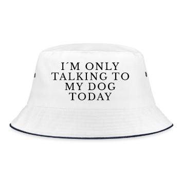 Je ne parle qu’à mon chien aujourd’hui Chemise - Bob - blanc/marine - Devant