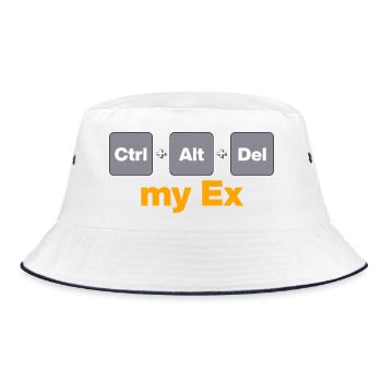 Ctrl Alt Supprimer mon ex pour les gamers et les geeks, Split - Bob - blanc/marine - Devant