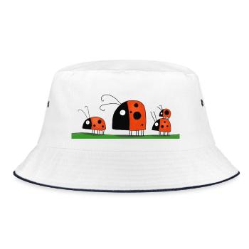 coccinelles amusantes - Bob - blanc/marine - Devant