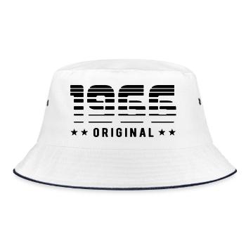 1966 Design rétro original | Anniversaire - Bob - blanc/marine - Devant