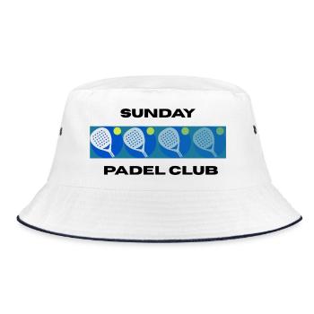Sunday Padel Club - Bucket Hat - Weiß/Navy - Vorne