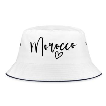 Cœur du Maroc Amour des Femmes au Maroc - Bob - blanc/marine - Devant