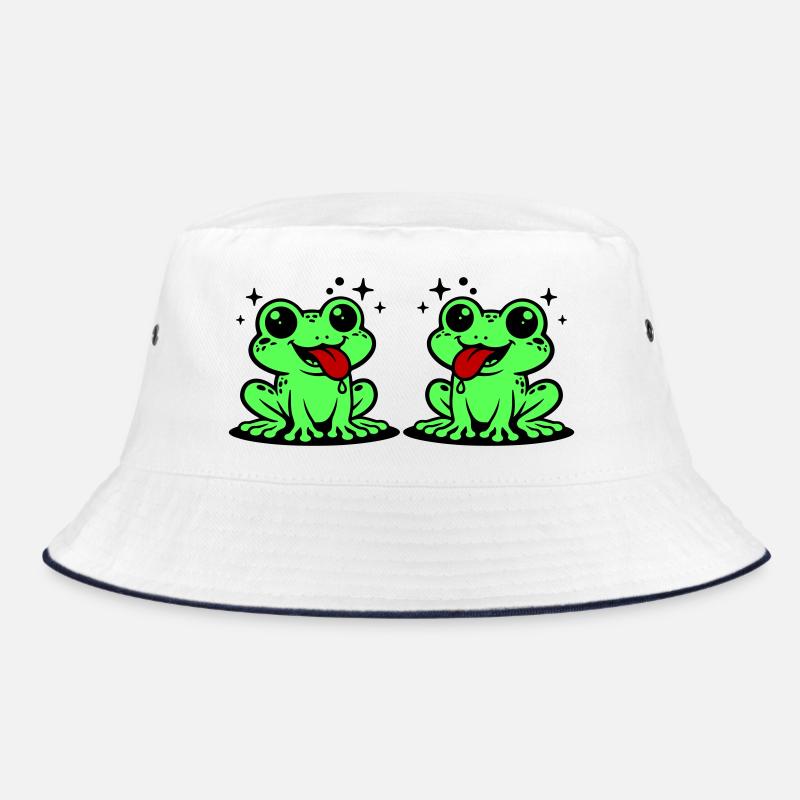 Toad couple frog Bucket Hat