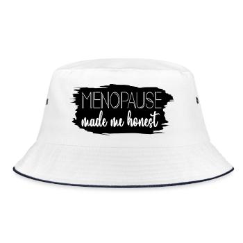 Femmes en ménopause - Honnêteté - Bob - blanc/marine - Devant