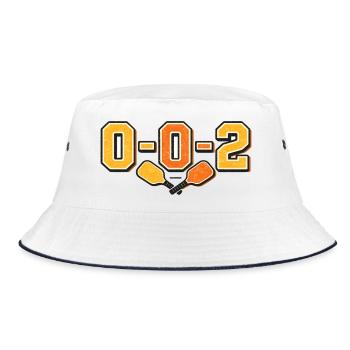 0-0-2 Rivalry Emblem - Bucket Hat - white/navy - Front