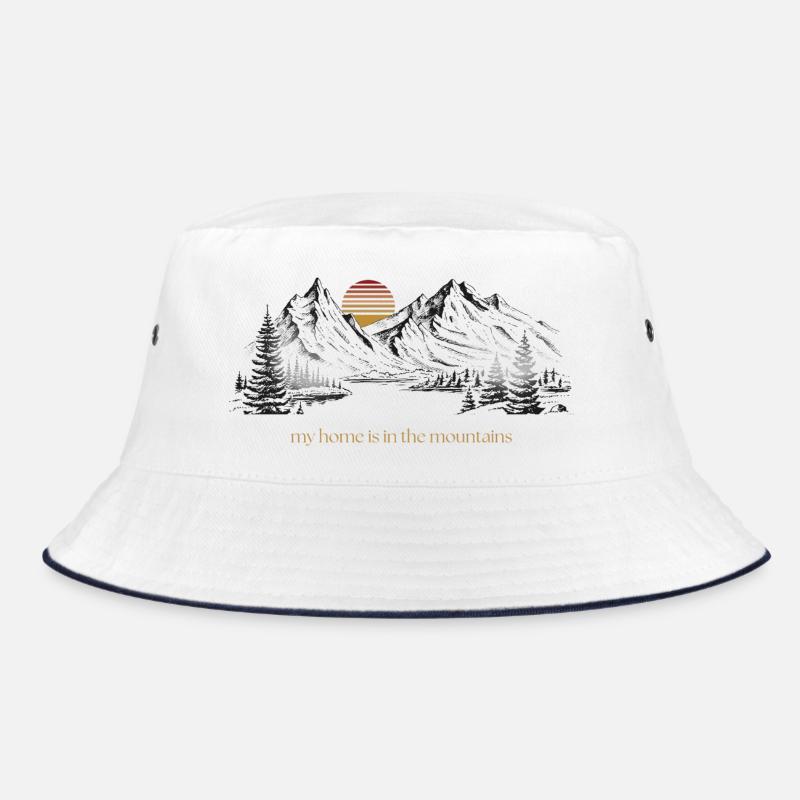 Ma maison est dans les montagnes - Bob - blanc/marine