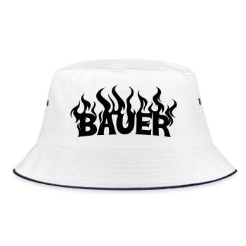 Bauer 2 - Bucket Hat - Weiß/Navy - Vorne
