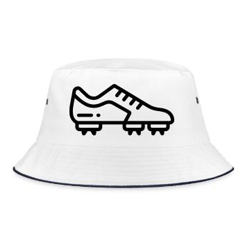 chaussure de football crampons - Bob - blanc/marine - Devant