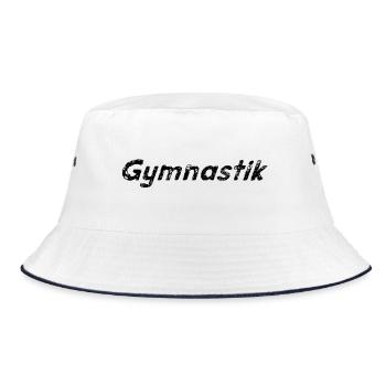  Gymnastik - Bucket Hat - Weiß/Navy - Vorne
