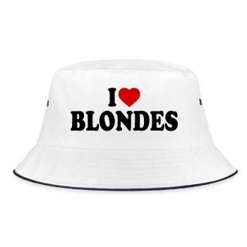 I love blondes - Bob - blanc/marine - Devant