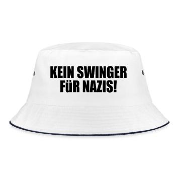 Pas d’échangiste pour les nazis - Bob - blanc/marine - Devant