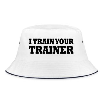 I train your trainer - Bucket Hat - white/navy - Front