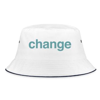 Change - Bucket Hat - white/navy - Front