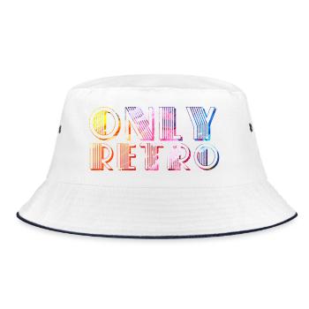 Only retro - Bucket Hat - white/navy - Front