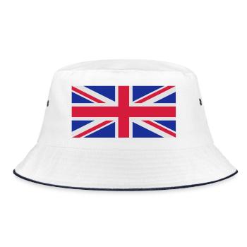 British flag - Bucket Hat - white/navy - Front