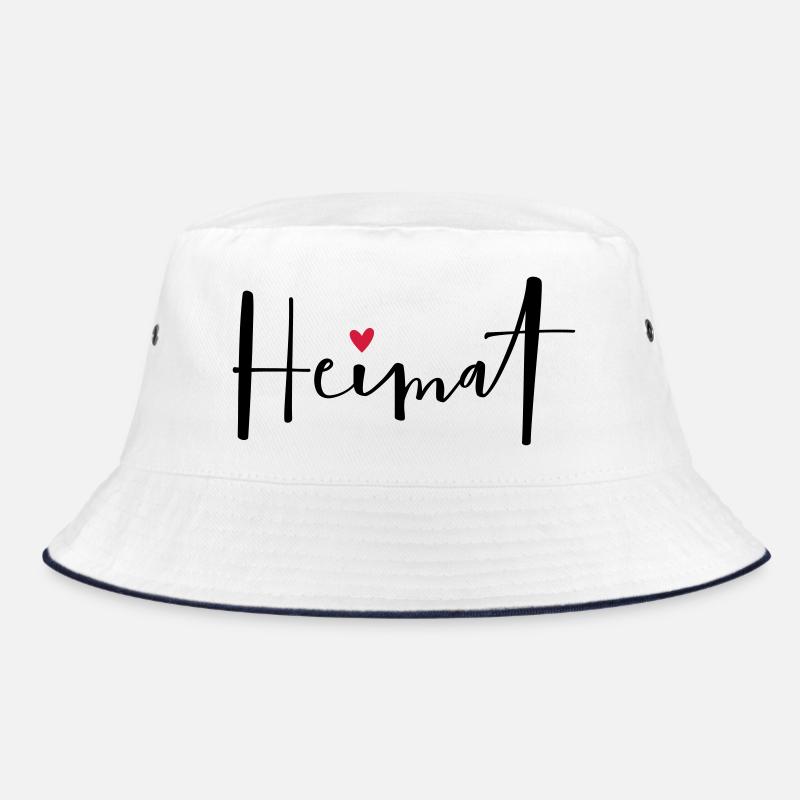 Heimat I Zuhause Daheim Herz Geschenk Bucket Hat