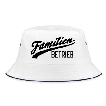 Familienbetrieb - Bucket Hat - Weiß/Navy - Vorne