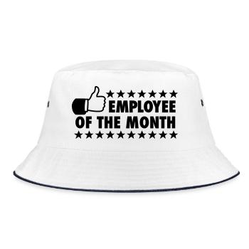 employee of the month - Bucket Hat - white/navy - Front