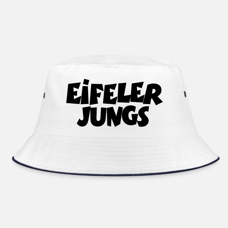 Eifeler Jungs aus der Eifel - Bucket Hat - Weiß/Navy