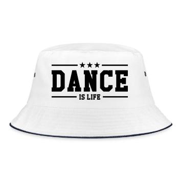 Dance is life - Bucket Hat - white/navy - Front