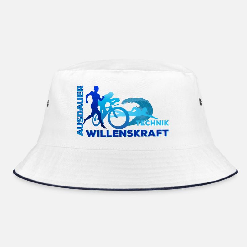 Triathlon - Ausdauer - Technik - Willenskraft Bucket Hat
