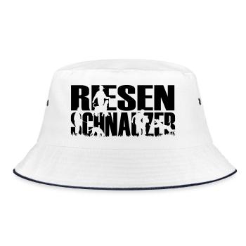 IPO Riesenschnauzer Schutzhund - Bucket Hat - Weiß/Navy - Vorne