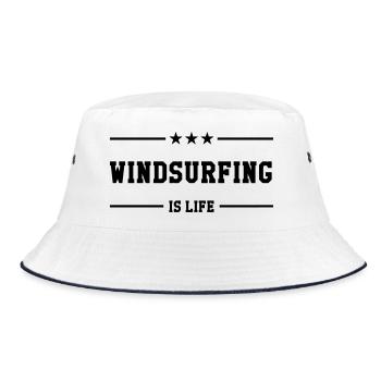 Windsurf Windsurfing Windsurfen Planche à voile - Bucket Hat - white/navy - Front