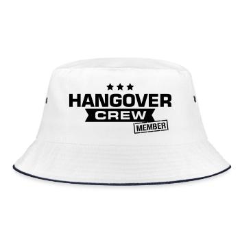 hangover crew junggesellenabschied - Bucket Hat - Weiß/Navy - Vorne