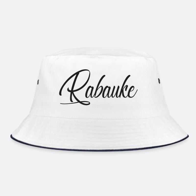 Rabauke - Bucket Hat - Weiß/Navy