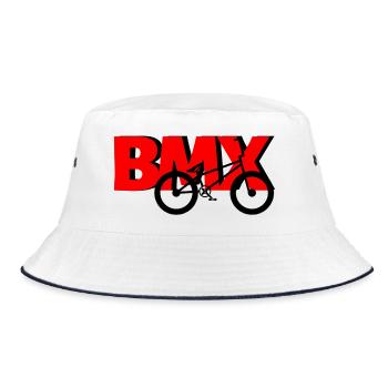 Chemise de pilote BMX – Cool Bike Motif - Bob - blanc/marine - Devant