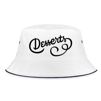 Great design for those with a sweet tooth - Bucket Hat - white/navy - Front
