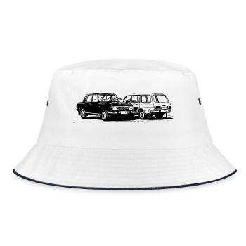 Wartburg P 353 - Bucket Hat - Weiß/Navy - Vorne