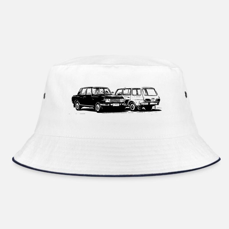 Wartburg P 353 - Bucket Hat - Weiß/Navy