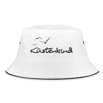 Küstenkind - Bucket Hat - Weiß/Navy - Vorne