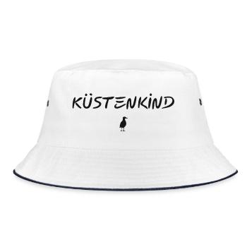 Küstenkind - Bucket Hat - Weiß/Navy - Vorne