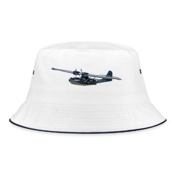 PBY Catalina - Bucket Hat - white/navy - Front
