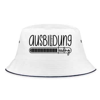 Ausbildung 2026 loading - Bucket Hat - Weiß/Navy - Vorne