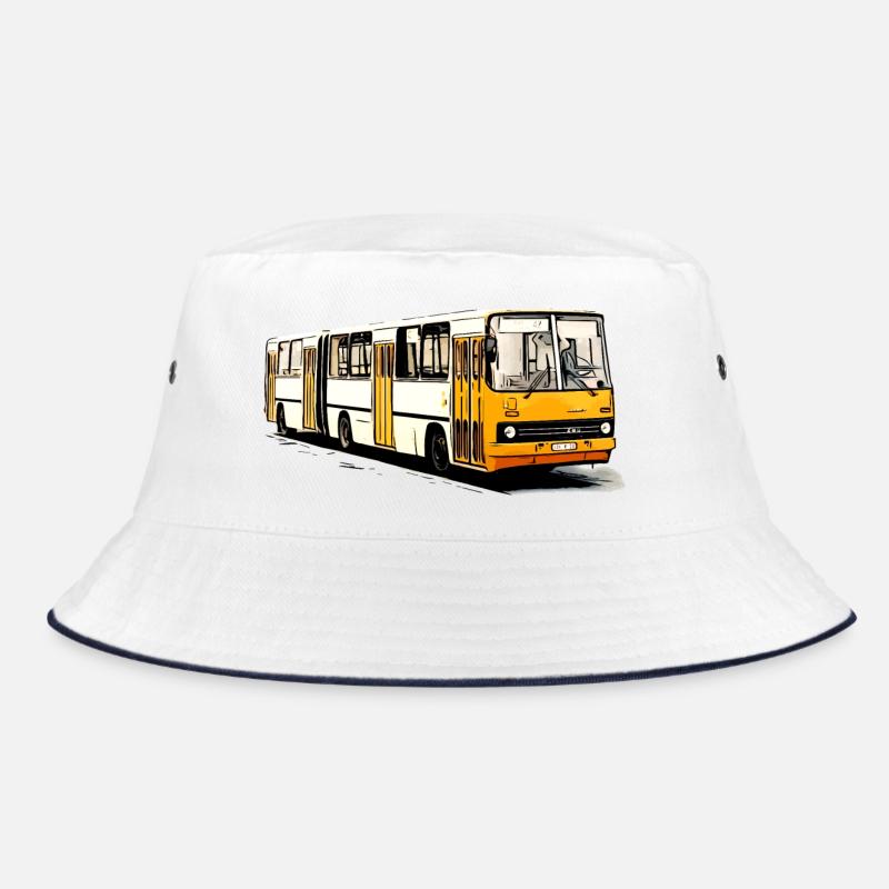 Bus articulé Ikarus jaune blanc Bob