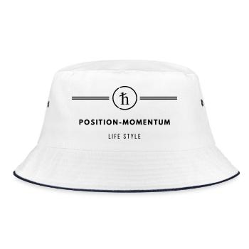 Position Momentum LifeStyle - Bucket Hat - white/navy - Front