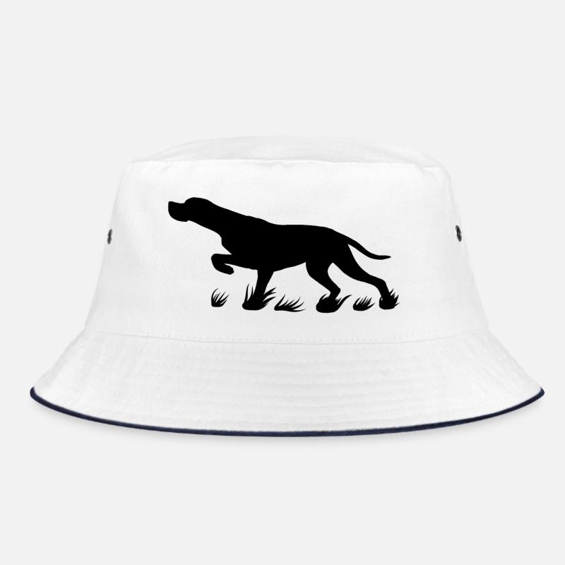 schwarzer Pointer vorstehend Bucket Hat